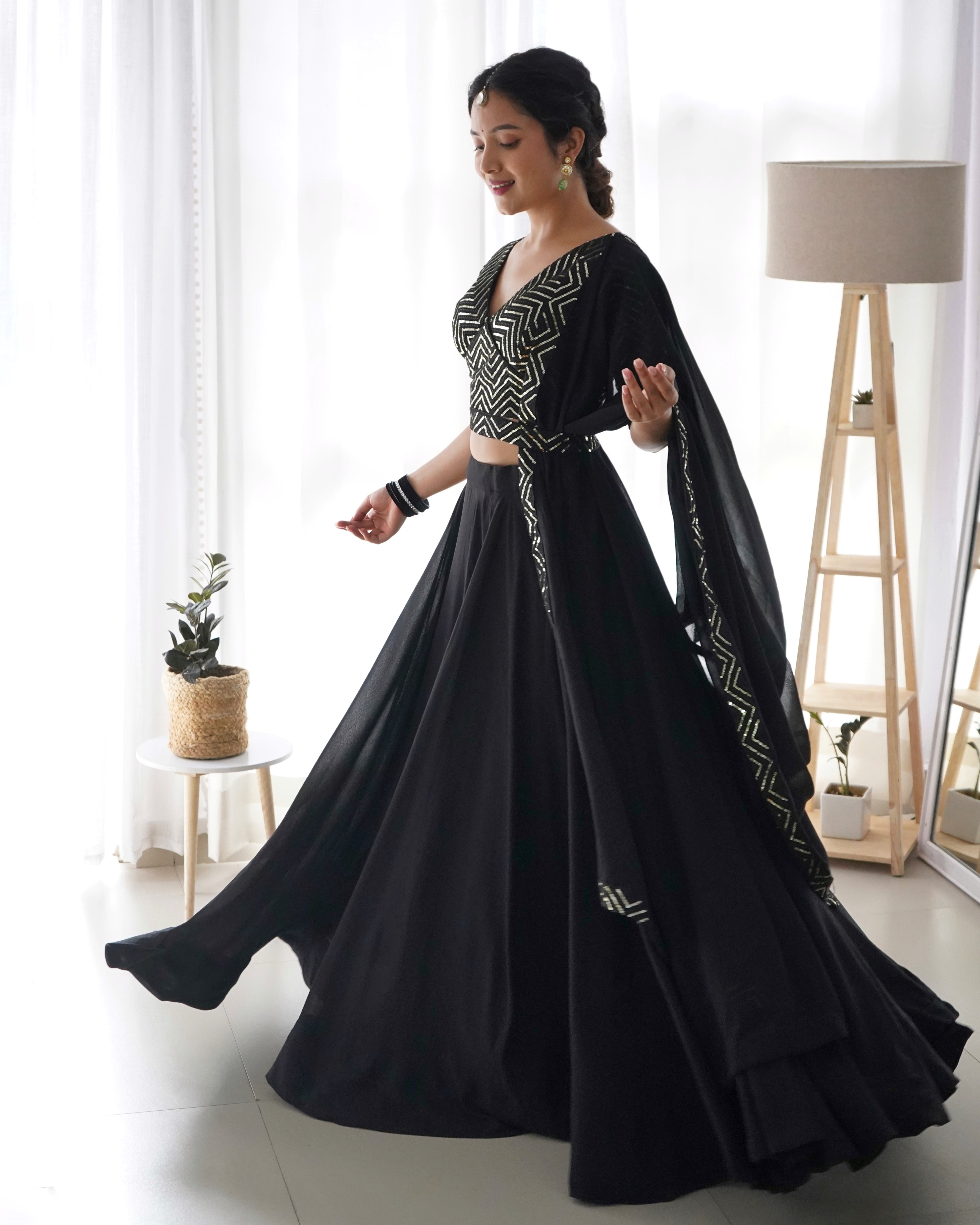 Fox Georgette Silk Lehenga Choli